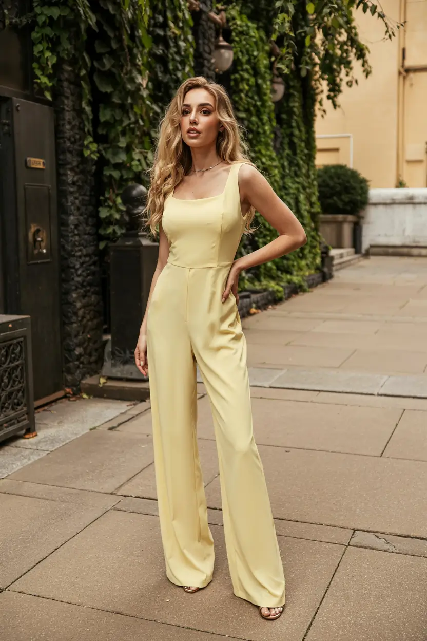 graduation look ideas 2026 Soft Power: The Butter Yellow Jumpsuit That Feels Like Summer