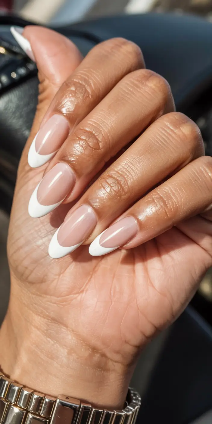 graduation nails ideas 2026 Classic French But Sharper
