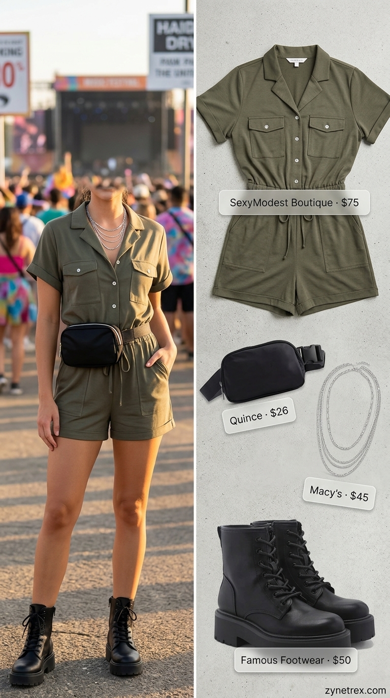 Sporty Chic Festival Goer: Ditch the Uncomfortable Boots