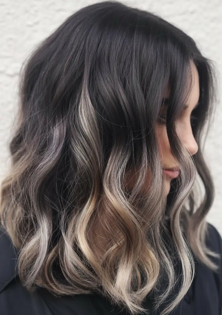pretty spring ombre hair color 2026 Soft Ash Beige Ombre with Luminous Loose Curls