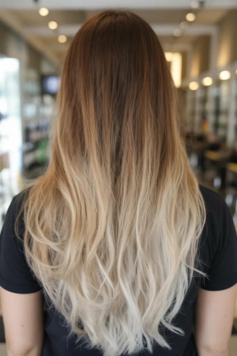 pretty spring ombre hair color 2026 Airy Champagne Ombre for Ultra-Long Spring Hair