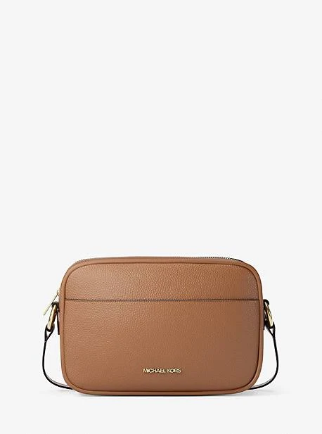 Michael Michael Kors Jet Set Pebbled Leather Camera Crossbody Bag