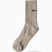 Beige Grip Socks