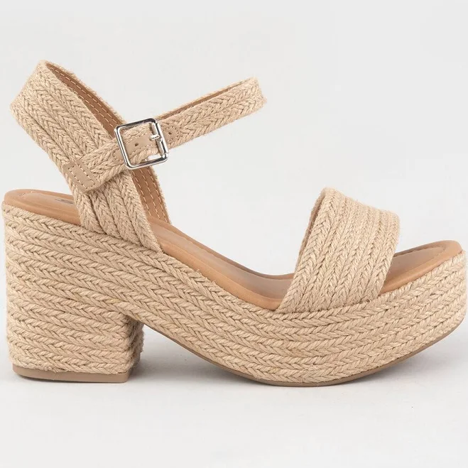 SODA Carnie Jute Womens Platform Shoes - TAN | Tillys