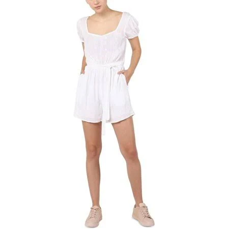 Black Tape Women's Cotton Eyelet Romper