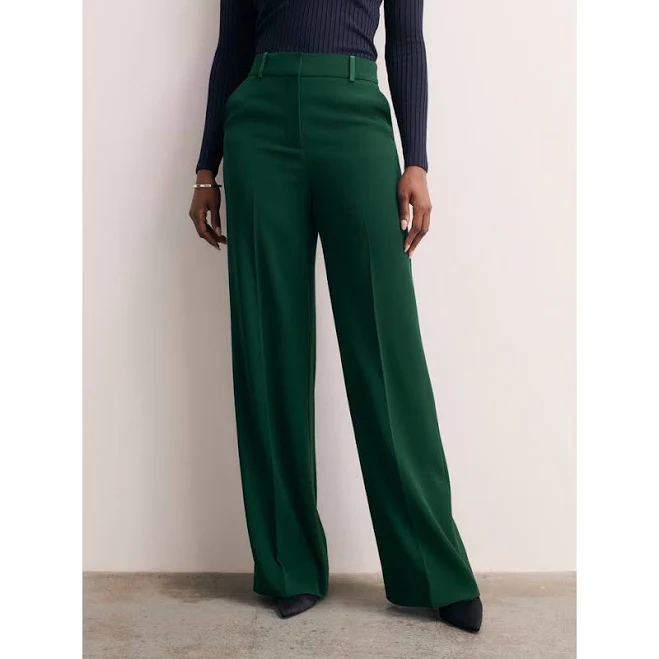 The Fold Adelaide Clever Crepe Wide-Leg Pants