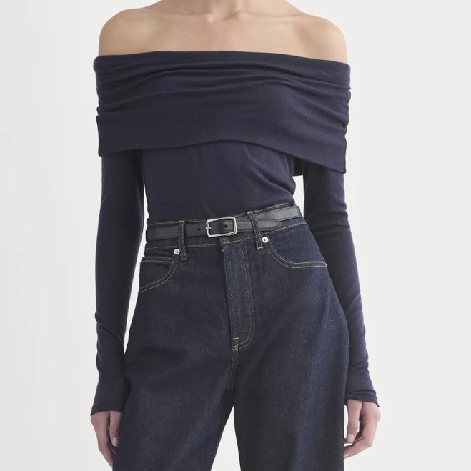 Everlane Off-The-Shoulder Wool Top