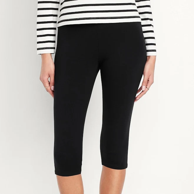 Old Navy Women's High-Waisted Layering Capri Leggings