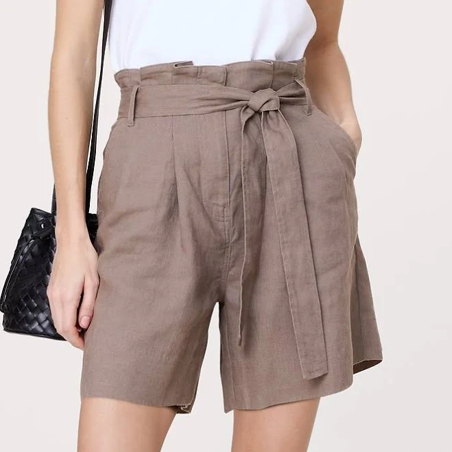 Banana Republic Women's Linen Paperbag Shorts