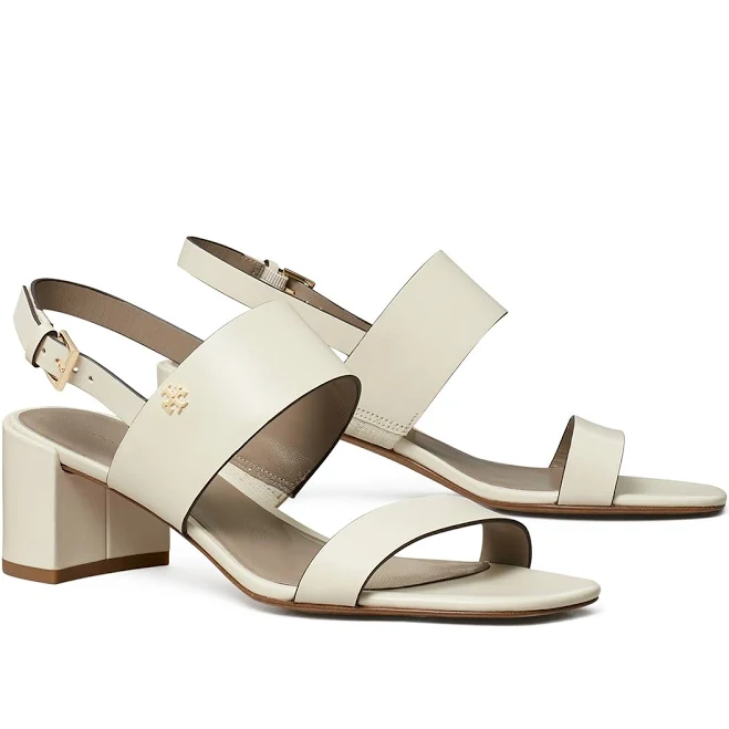 Tory Burch Leather Block Heel Sandals