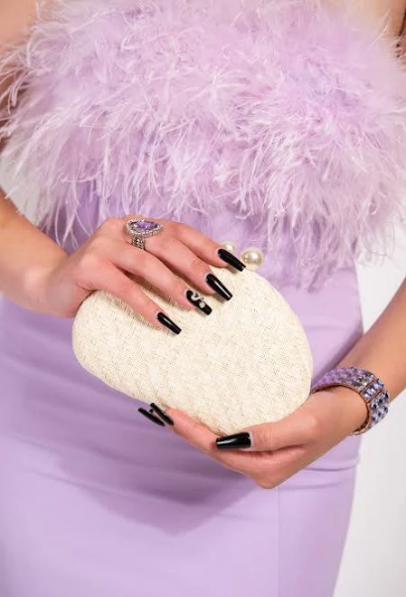 Marcella Woven Capsule Clutch