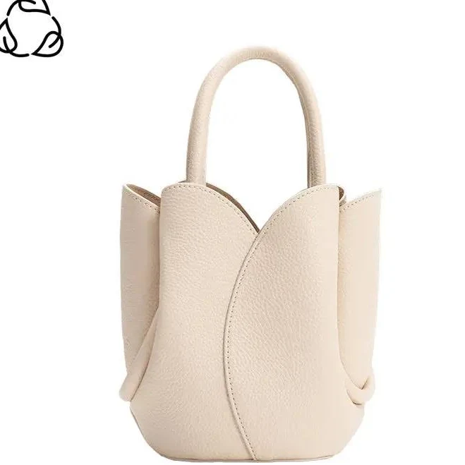 Melie Bianco Tulip Mini Recycled Vegan Leather Top Handle Bag