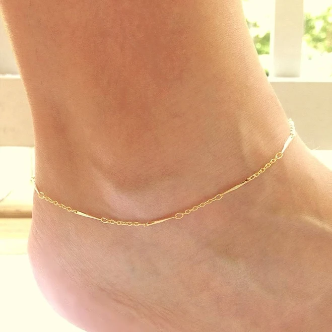 Dainty Gold Chain Anklet
