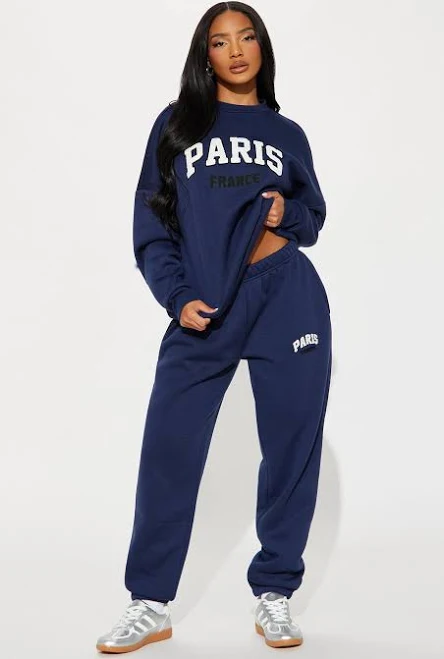 Fashion Nova Women's Staying in Paris Jogger Pant Set