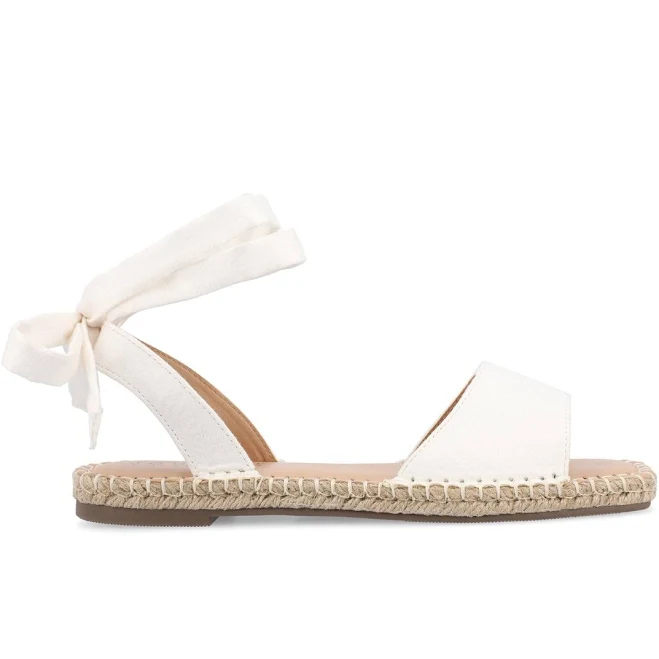 Journee Collection Women's Emelie Espadrille Flat Sandals