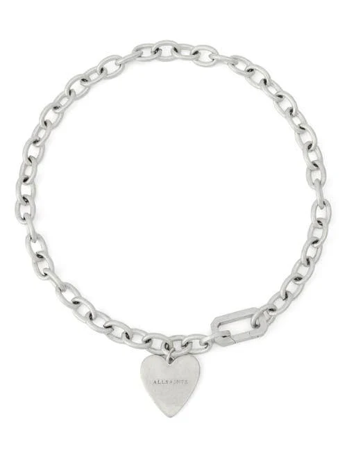 Allsaints Women's Heart Charm Chunky Necklace