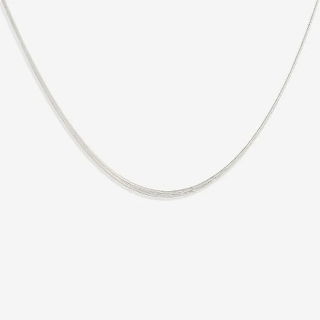 Dainty Herringbone Chain Necklace Gold + 2" / Inspirational Jewelry by Mint & Lily