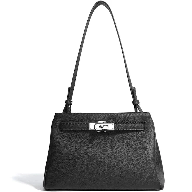 Classic Luxe Genuine Leather Shoulder Bag