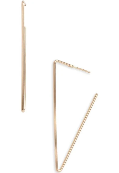 Nashelle 14K Gold Fill Geo Hoop Earrings