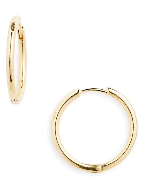 Madewell Women's Demi-Fine Medium Hoop Earrings in 14K Gold