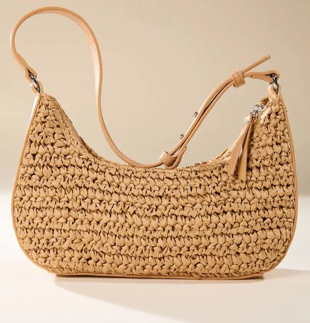 Altar'd State Pura Vida Straw Shoulder Bag