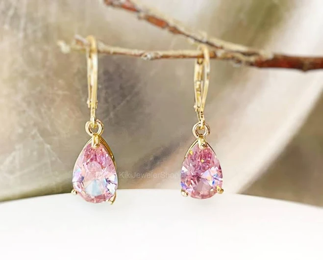 Small Dangle Earrings Gold