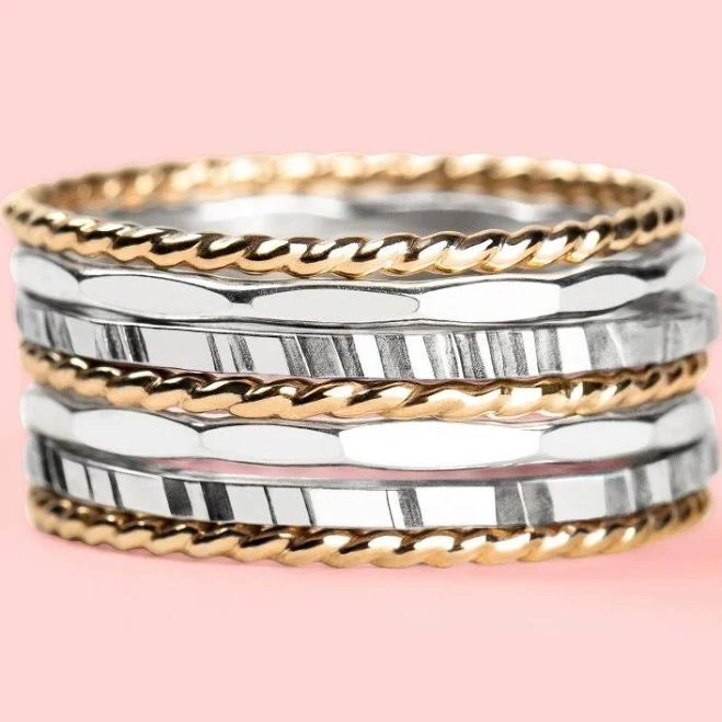 Hera Stacking Rings (Set of 7)