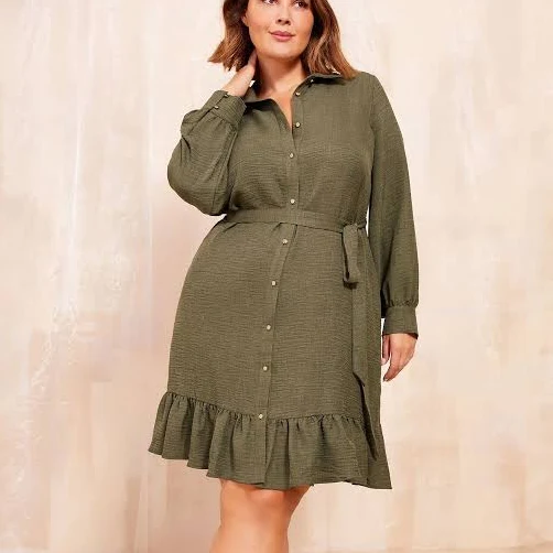 Friends Like These Mini Utility Shirt Dress