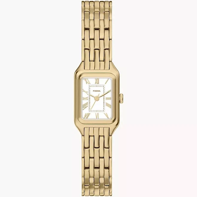Raquel Mini Three-Hand Gold-Tone Stainless Steel Watch
