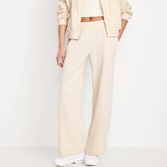 Old Navy Women's High-Waisted Socomfy Wide-Leg Sweatpants
