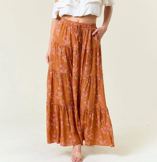 Tiered Maxi Skirt