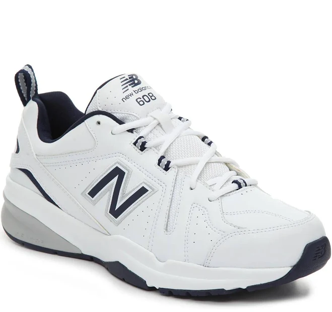New Balance Extra Wide Width 608 V5 Training Shoe Men's | Men | Women's | White/Navy | Size 10.5 | Athletic | Sneakers