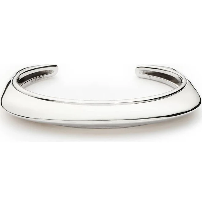 Statement silver cuff bracelet