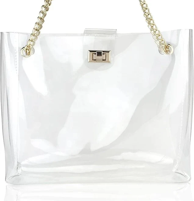 Hoxis Women's Multifunction Chain Tote with Turn Lock