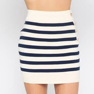 Flynn Stripe Knit Skirt