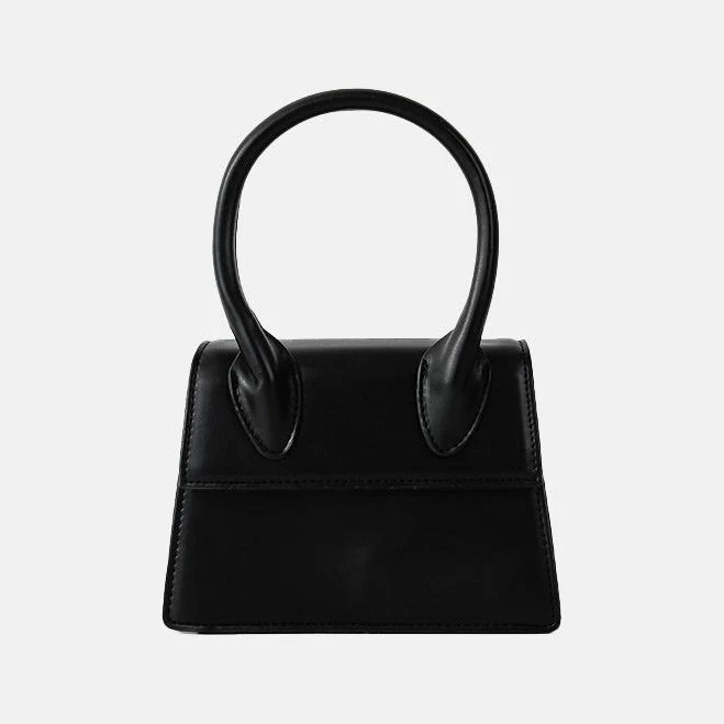 Women's Vegan Leather Mini Top Handle Bag