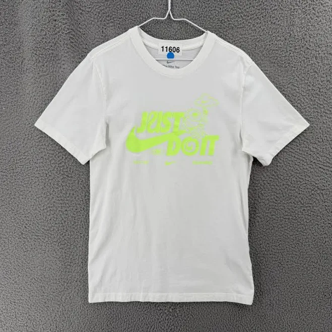 Nike Just Do It Tee Shirt JDI Dri-Fit Men’s Small White Neon Yellow Volt 11606 | eBay