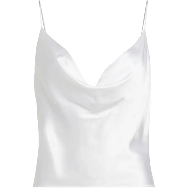 L'AGENCE Women's Calista Cowl Neck Silk Camisole