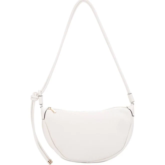 Mali + Lili Aria Recycled Vegan Leather Shoulder Bag in Ivory at Nordstrom