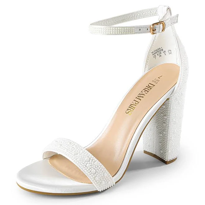 Dream Pairs Vegan Leather Chunky Heel Sandals