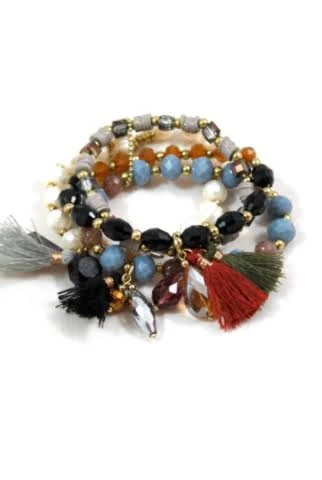 The Classics Collection Earth Tone Stretch Stack Bracelet