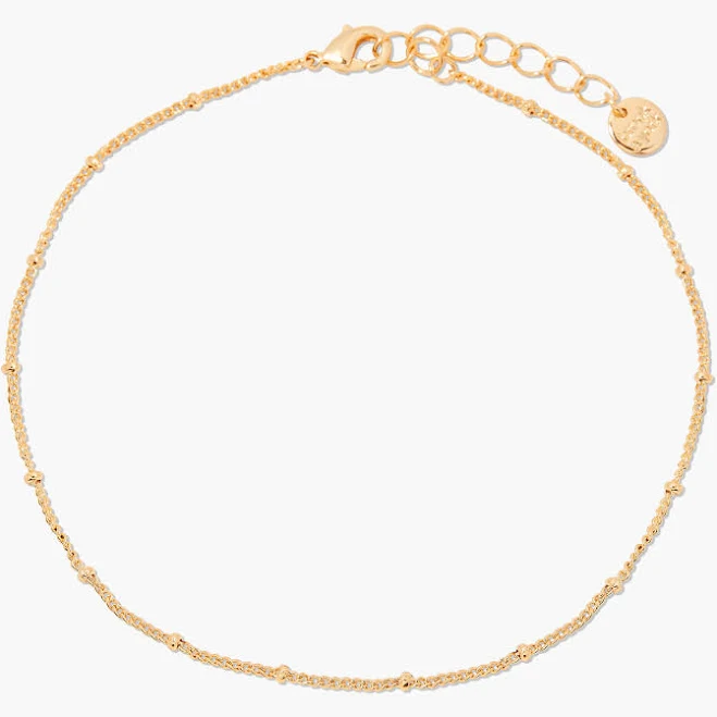 Brook and York 14K Gold Dainty Anklet for Women