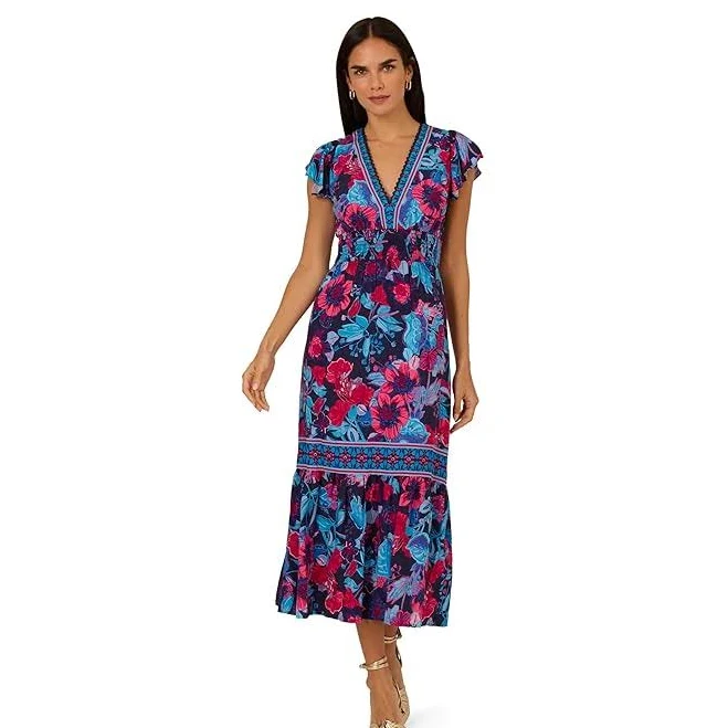 Women's Adrianna Papell Printed Midi Dress