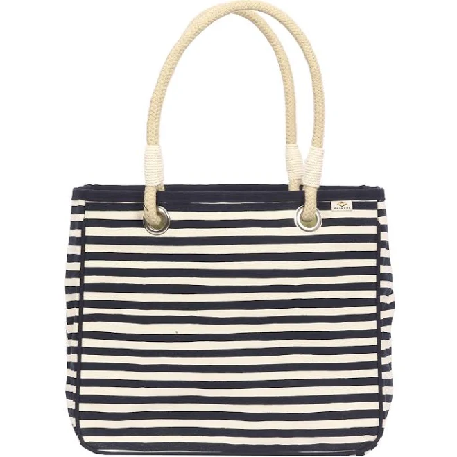 Karma Stripe Canvas Rope Tote