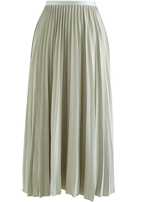 Simplicity Pleated Midi Skirt