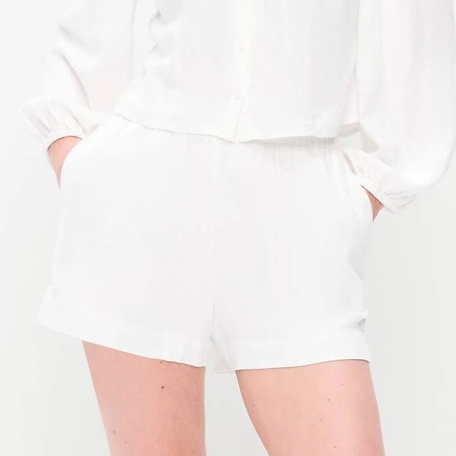 Old Navy Women's High-Waisted Linen Pull-On Shorts