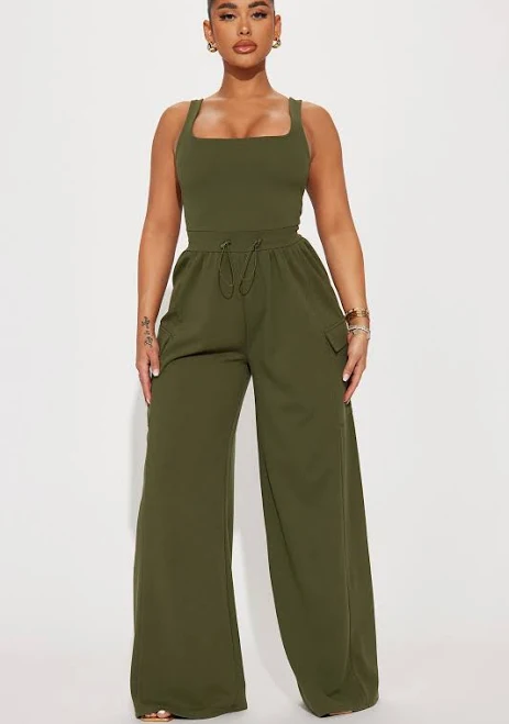 Fashion Nova Women's Willow Cargo Jumpsuit