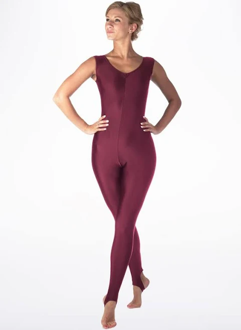 Alegra Shiny Deanna Unitard - Burgundy - Large