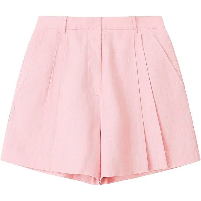 Staud Cruz Linen Shorts | Saks Fifth Avenue