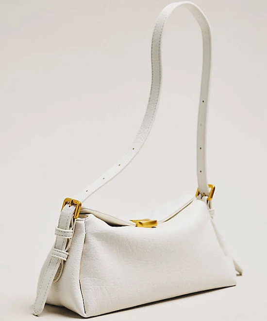 Anthropologie Slouchy Faux Leather Shoulder Bag
